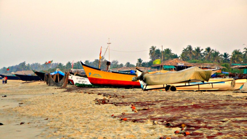 Fishermen boats at Varca
