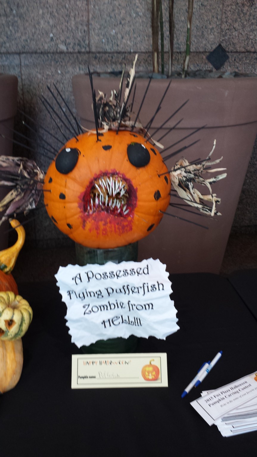 Entries from a local Pumpkin carving contest