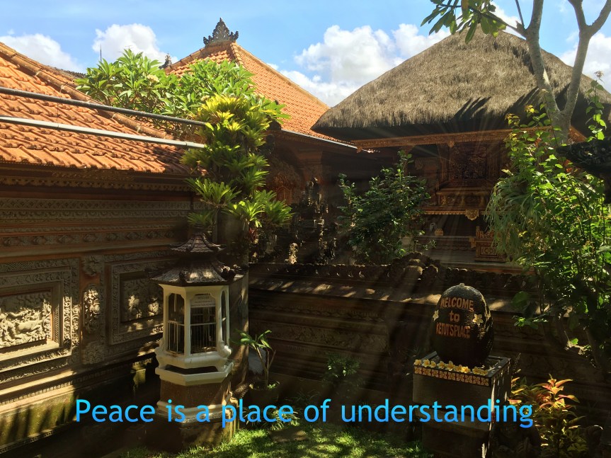 Peace is a place in your&nbsp;mind